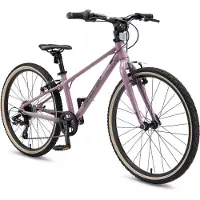 Bikestar Leichtgewicht 9kg Kinder Jugend Fahrrad Aluminium ab 8-9 Jahre | 24 Zoll 8 Gang Shimano Schaltung Ultra Leicht | Lila