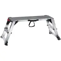 Markenlos Aluminium Werkbank - Klappbar, 100x30x48cm, 200kg, Silber
