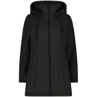 CMP Woman Fleece Parka FIX Hood carbone mel. (U905) 34