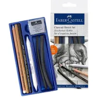 Faber-Castell Kreatives Zeichenkohle-set 7 Stücke