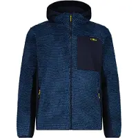 CMP Herren Fleecejacke MAN JACKET FIX HOOD 35P3027-33NU 56 - Bluestone-B.Blue - 56