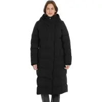 Ragwear Steppmantel "PAVLA LONG", Damen, Gr. M, schwarz, Steppware, Obermaterial: 100% Polyester, unifarben, knieumspielend, Mäntel Steppmantel, verdeckter Reißverschluss