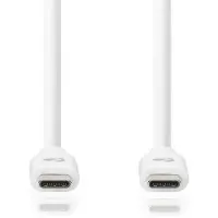 Nedis CCGB64700WT10 USB-Kabel USB 3.2 Gen 1 USB-C Stecker beidseitig 1 m Weiß