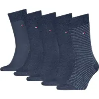 Tommy Hilfiger Socken , Herren, Gr. 39-42, jeans, Obermaterial: 66% Baumwolle, 32% Polyamid, 2% sonstige Fasern, Socken Socken, mit Geschenkbox