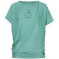 Super.natural W CAT Yoga Loose Tee jet black/feather grey (Y87) L
