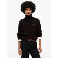 Tommy Hilfiger Rollkragenpullover "SOFT WOOL CABLE ROLL-NK LS SWT" Wolle, mit Zopfmuster