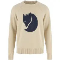 Fjällräven - Logo Knit Sweater - Wollpullover Gr XXL beige