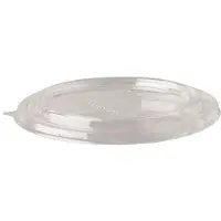 Papstar Deckel pure, Ø 150 mm, für Salatschalen (500/1000 ml), 50 Stk., PLA, transparent