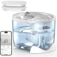 Sonstiges Katzen-Trinkbrunnen Kabellos mit Akku 2000mAh, App-Steuerung, 2 Filter, 2,5L, BPA-frei