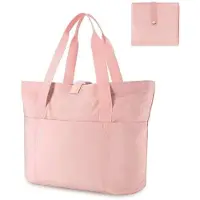 Benza Ibenzoa Faltbare Tragetasche für Damen – Geräumig 42 x 30 x 15 cm, 6 Fächer, Polyesterfaser, wasserbeständig & reißfest, 265 g, Rosa/Schwarz/Beige