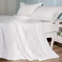 Benza Ibenzoa Leichte Sommerbettdecke aus Mikrofaser 155 x 220 cm – Weiß, 150 g/m², atmungsaktiv & feuchtigkeitsableitend