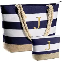 Benza Ibenzoa Große wasserdichte Strandtasche mit Reißverschluss, 48 × 34,5 cm – großes Fassungsvermögen, Innentaschen & Nassfach, Damen & Familienausflug