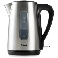 Domo DO738WK, 1,7 l, 2200 W, Edelstahl, Edelstahl, Wasserstandsanzeige, Drahtlos