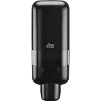 Tork Seifen- und Desinfektionsmittelspender Elevation, S4, Easy-to-use Wandspender im funktionalen und modernem Design, Maße (B x H x T): 11,2 x 29 x 9,9 cm, Farbe: schwarz