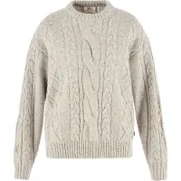 Fjällräven - Women's Övik Cable Knit - Wollpullover Gr M beige/grau