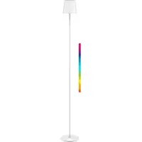 Goobay kabellose LED-Stehleuchte XL 122 cm RGBW weiß