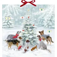 Sonstige Verlage Zettel-Adventskalender - Weihnachten auf vier Pfoten