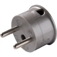 Kaiser Martin Stecker seitliche Kabeleinführung ohne Erdungskontakt Silber - 599/si [80 Stück]
