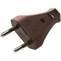 Kaiser Martin Eurostecker 2,5 Ampere mit Quetschanschluss Braun - 852/br [100 Stück]