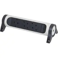 Legrand Premium 3x2P+A Buchse ohne Kabel Schwarz-Weiß (Europäische Steckdose) - 694543 [5 Stück]