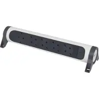 Legrand Premium 5x2P+A Steckdose ohne Kabel Schwarz-Weiß (Europäische Steckdose) - 694546 [5 Stück]