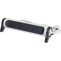 Legrand Premium 4X2P Buchse mit 1,5M Kabel (Europäische Steckdose) - 049447 [5 Stück]