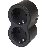 Legrand Domino 2x2P+A Schwarz Front Side Kontaktstecker (Europäische Steckdose) - 694517 [10 Stück]