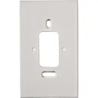 Kaiser Martin Rechteckige Montageplatte Thermoplast Weiß - 827T/ws [80 Stück]