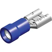 Conex Blauer PVC Spatenstecker 1.5-2.5mm² 100er Box - CE080205 [100 Stück]