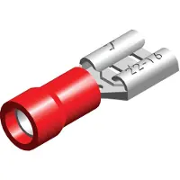 Conex Isolierte Gabelstecker Gehäuse Rot 0.5-1.5mm² 2.8x0.5 - CE080101 [100 Stück]