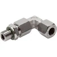 Tameson 22L & M26x1,5 Edelstahl-Winkelverschraubung mit Außengewinde 160 bar Einstellbar ISO 8434-1