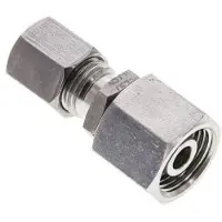 Tameson 6S & 10S Gerade Schneidverschraubung aus Edelstahl mit Drehgelenk 630 bar FKM O-Ring-Dichtkonus ISO 8434-1