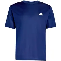 Adidas T-Shirt PERFORMANCE "WORKOUT ESSENTIALS BASE", Herren, Gr. L, blau (dunkelblau), Obermaterial: 100% Polyester, Rundhals, Shirts T-Shirt, reguläre Passform, mit Climacool Technologie