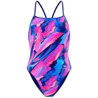 Speedo Printed Turnback Badeanzug