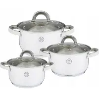 MG HOME Ambro Edelstahl Kochtopf-Set 6-teilig