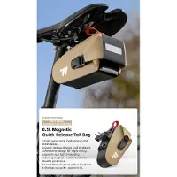 StarTech.com Fahrradtasche - Satteltasche 0,5L - Wasserdichtes PVC - Schnellverschluss - Reflektierende Elemente - Khaki