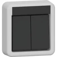Gira Serie IP44 Kippschalter Grau - 310535
