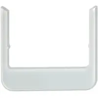 Hager Berker Design Rahmen - Abgerundet - Polarweißes Glas - WD1131