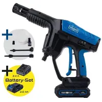 Scheppach Elektrischer Hochdruckreiniger C HPG35 X, 35 bar, 180 Liter pro Stunde, mit 20V IXES Akku (2Ah) und Ladegerät