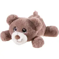 Heunec Knautschi Bär Plüschtier 30 cm, braun, weiches Kuscheltier zum Kneten und Entspannen