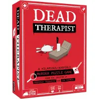 Exploding Kittens LLC Exploding Kittens: Dead Therapist – Für 1 oder mehr Spieler, ab 17 Jahren. Ein Mystery-Spiel