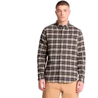Timberland Mens Flannel Check Shirt (regular) vntg black yd S