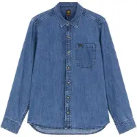 Lee 112386366 Denim Regular Fit Langarmhemd