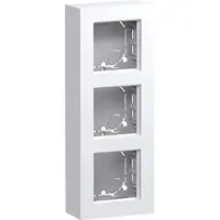 Hager WAD8311WM Gehäuse 3fach, flache Ausführung, AP, A.8, lichtweiß matt