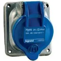 Legrand Hypra Einbausteckdose 230V 16A 2P IP44 Metall - 052032