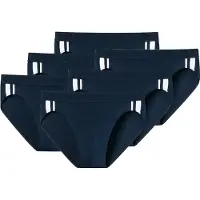 Schiesser Slip "Slip 6er Pack", Herren, Gr. XL, blau (dunkelblau), Obermaterial: 95% Baumwolle CO. 5% Elasthan EL., Unterhosen Slip