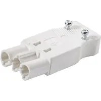 Kaiser Martin AC166 3-polig 16 Ampere 250V Stecker Weiß - 1162/ws [5 Stück]