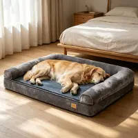 Bingopaw WISFOR Orthopädisches Hundebett Tierbett Memory Foam Hundesofa Hundekorb gelenkschonend weich 63x50cm XXL: 135x100x24cm