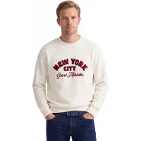 Gant für Herren. 2067153 Beigefarbener Kapuzenpullover mit saisonalem Design (XL), Lässig, Baumwolle