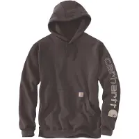 Carhartt Hoodie K288 Logo Sweatshirt Herren Dark Sepia-XS